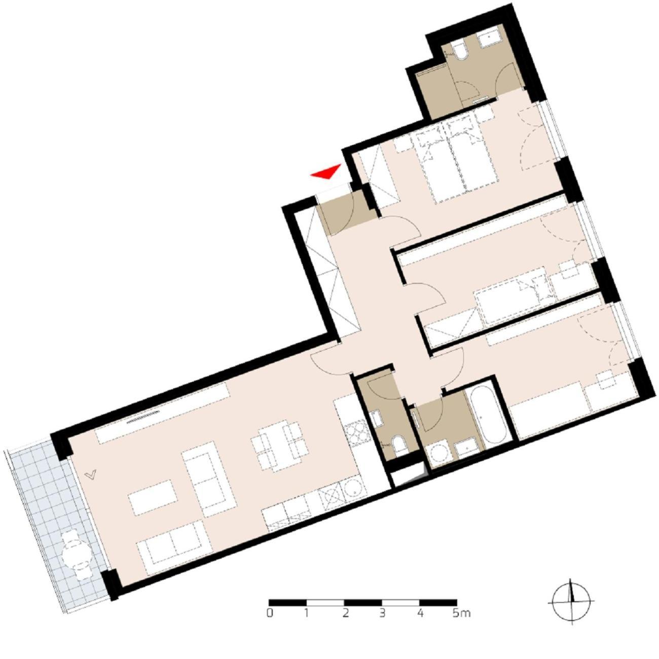 Apartment 4 Room, 2 Bath, Parking Praha Bagian luar foto